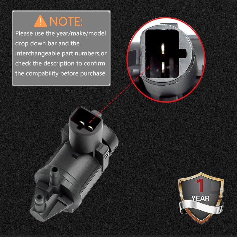 KCGLOBAL 6L3Z9H465B 4x4 4wd disengage Actuator automatic hub locking vacuum soleniod Emission EGR Valve Control Solenoid Motor compitable with Ford F-150 250 350 450 550 13MM CONNECTOR Width - Image 3
